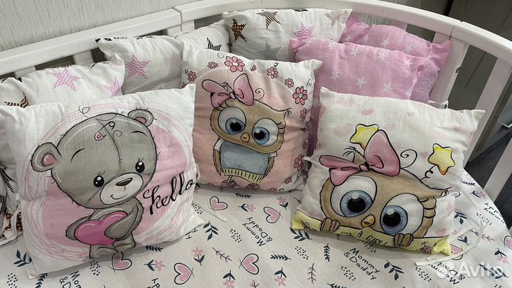 Бортики в детскую кроватку