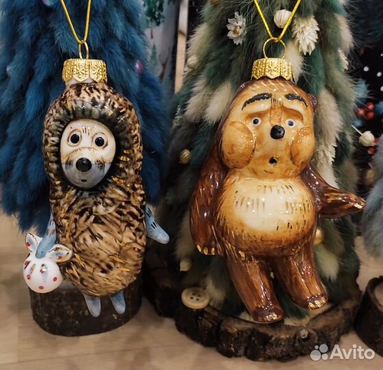 Лефортовский фарфор ёлочные игрушки статуэтки