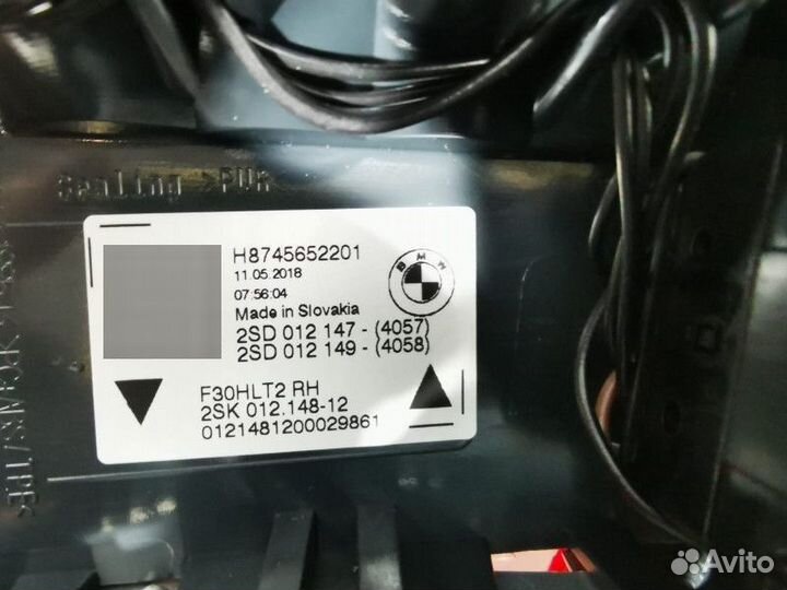 Фонарь крышки багажника правый BMW 3