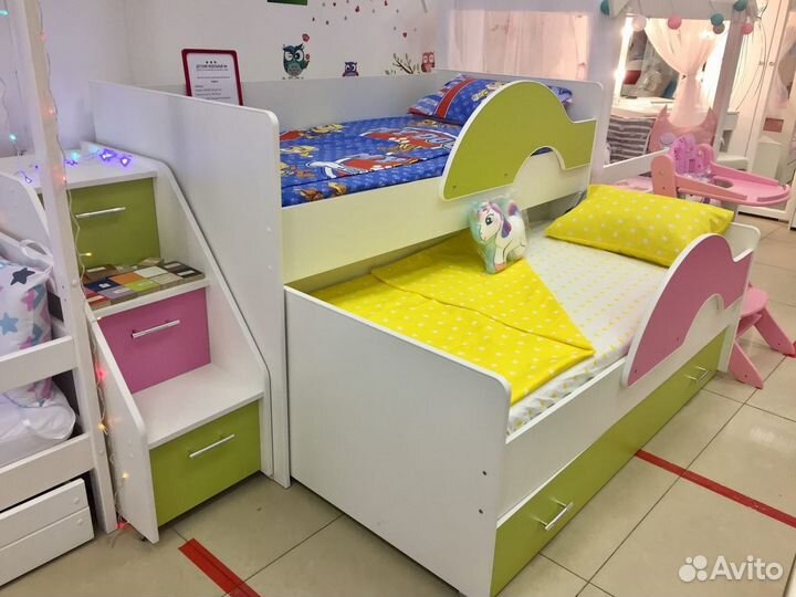 Детская выкатная кровать