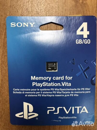 Карта памяти Sony PlayStation Vita 4gb