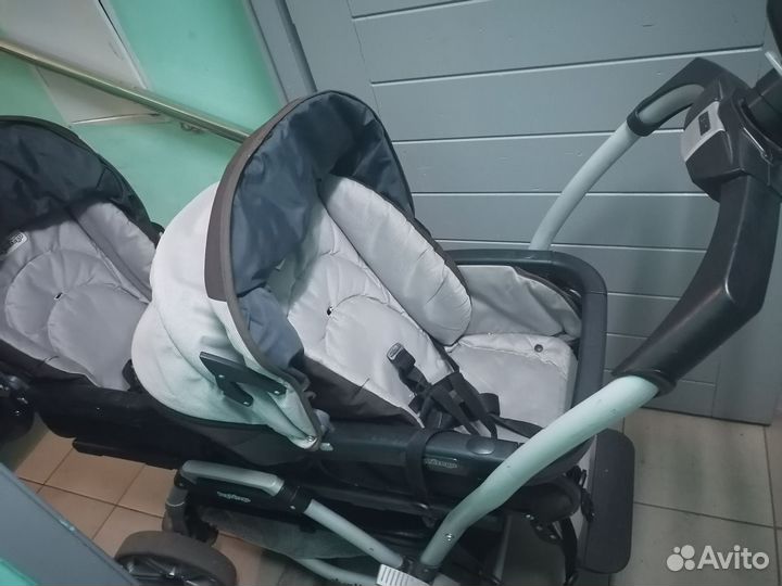 Коляска для двойни peg perego
