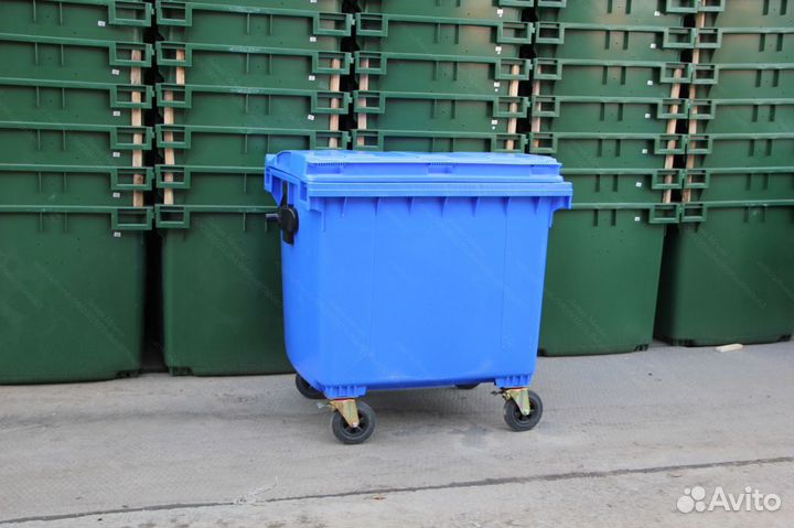 Бак пластиковый мусорный 1100л 1.1-2309