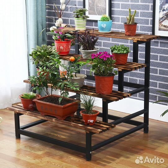 Подставка для цветов напольная металлическая