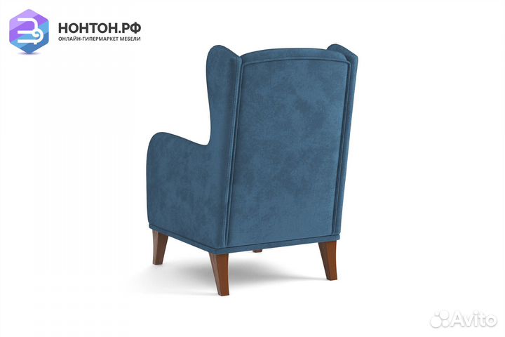 Кресло евромагнат синее