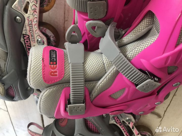 Роликовые коньки reaction 33-36 размер