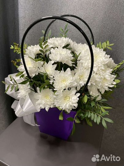 Букет цветов, композиция, цветы в коробке