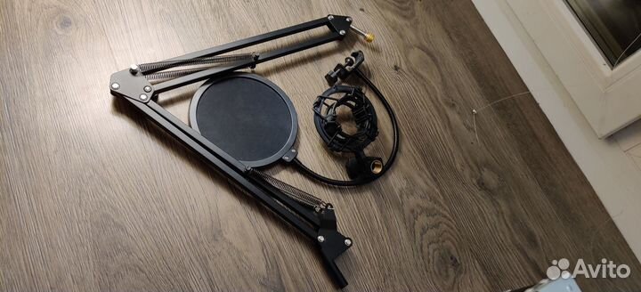 Пантограф для микрофона + паук+поп фильтр