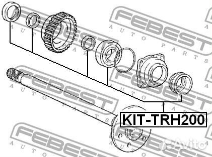 Подшипник шариковый задней полуоси ремкомплект 40x