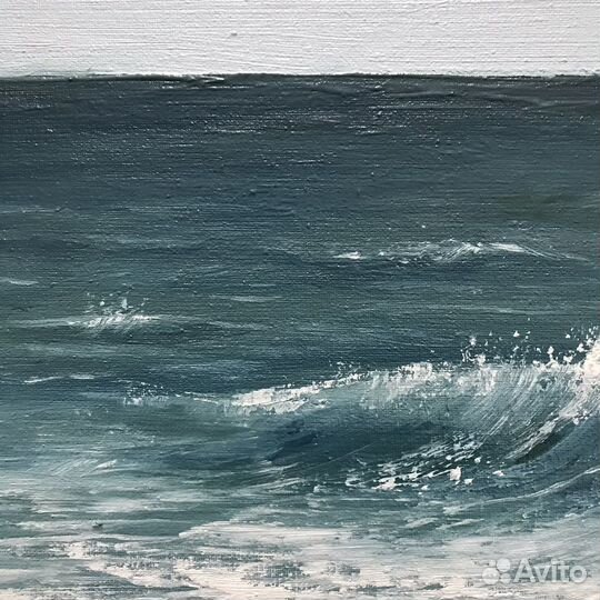 Картина маслом море