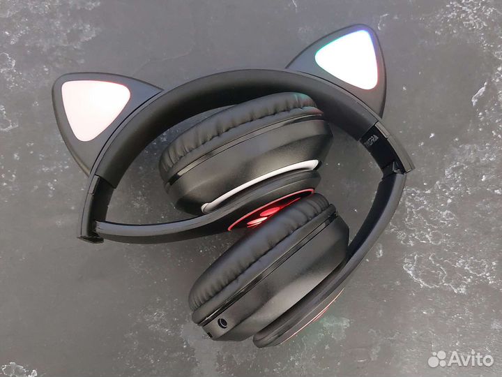 Беспроводные наушники с ушками кошечки