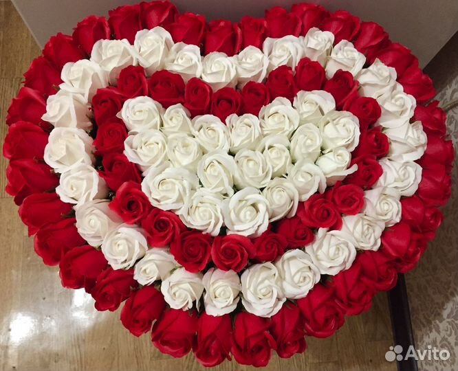 Розы из мыла