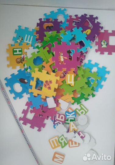 Детские игрушки пазлы развивающие мягкие