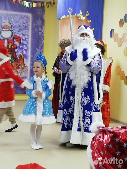 Костюм снегурочки, 122 р-р аренда