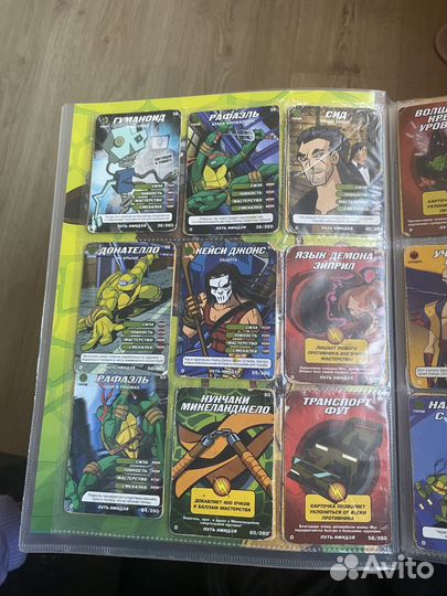 Коллекционные карточки Черепашки Ниндзя