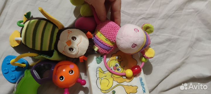 Игрушки для малышей пакетом, погремушки