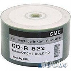 Диски CMC CD-R 80 52x Bulk/50 Full Ink Print