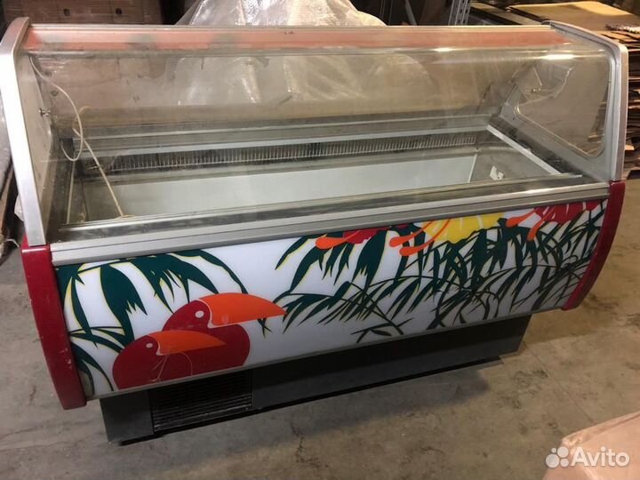 Витрина для мягкого мороженного бу