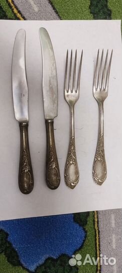 Ножи и вилки мельхëр СССР