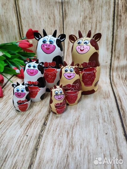 Матрёшка 'Корова