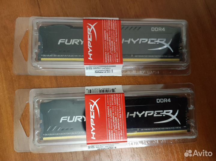 Оперативная память 8гб HyperX Fury DDR4 3200