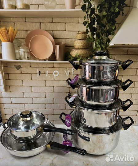Набор кастрюль новый