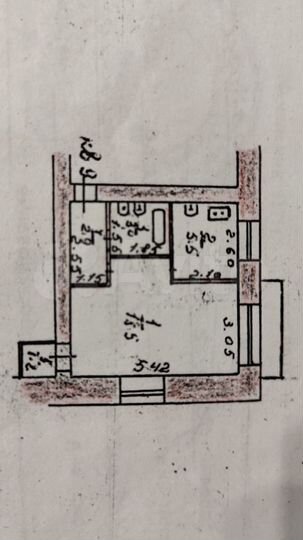 1-к. квартира, 31,1 м², 3/4 эт.