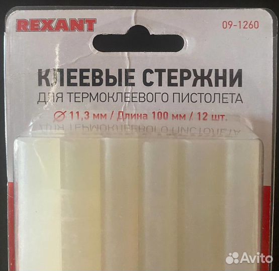 Клеевые стержни rexant 12 штук