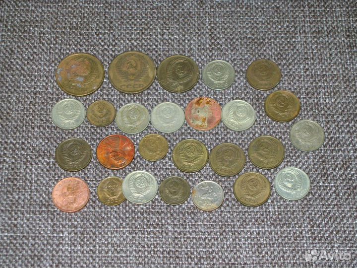 26 монет монеток старых