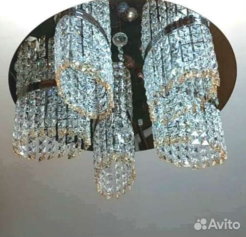 Люстра потолочная хрустальный новая/ К/Ш. 50890/5