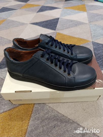 Кеды летние Alessio Nesca,нат кожа, р 43