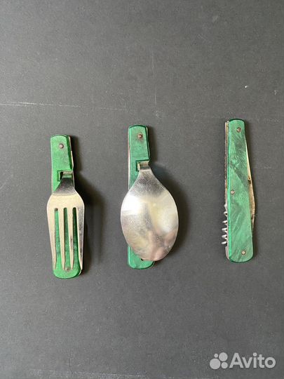 Набор складных столовых приборов СССР олень