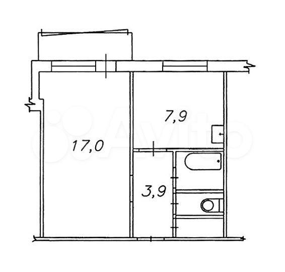 1-к. квартира, 36,2 м², 4/5 эт.