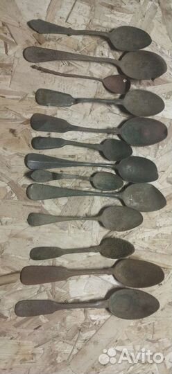 Ложка старинная латунная