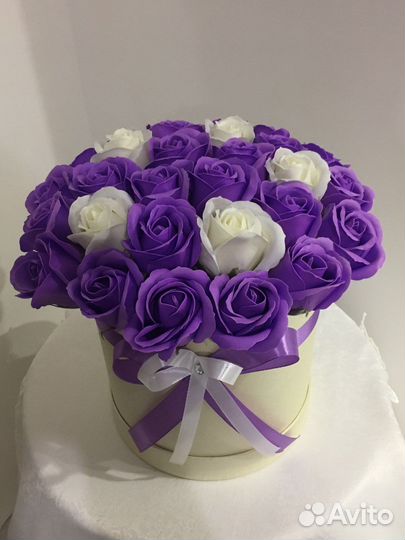 Букеты из мыльных роз