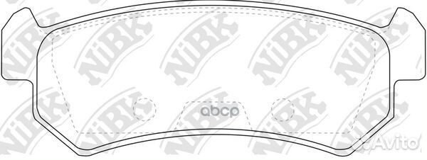 Колодки тормозные задние PN0376 NiBK