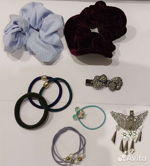 Резинки и заколки для волос. Новое. Набор