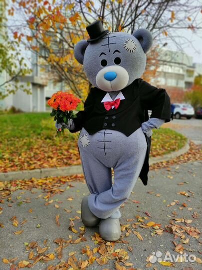 Мишка Тедди на праздник, ростовая кукла, аниматор