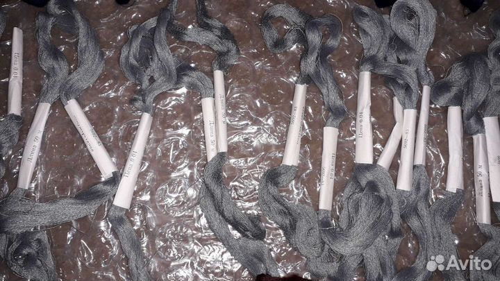 Нити полушерстяные