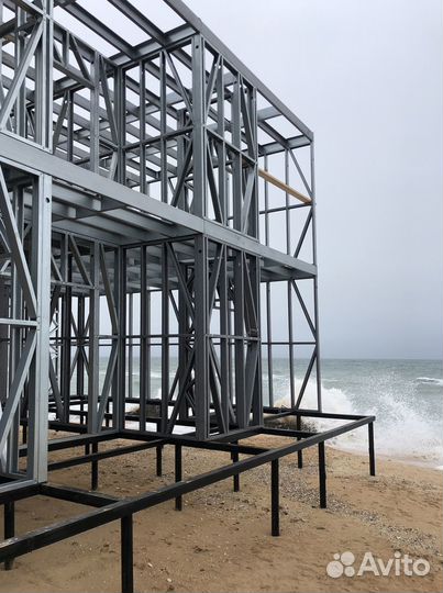 Лстк каркас лстк каркас 2-этажной гостиницы