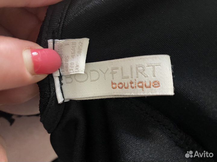 Вечернее платье 48 размер черное новое (bonprix)