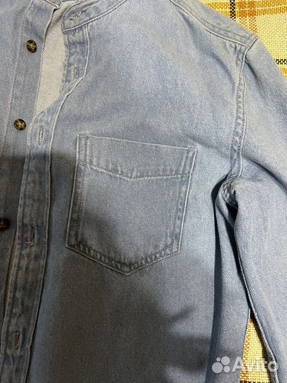 Джинсовая рубашка мужская