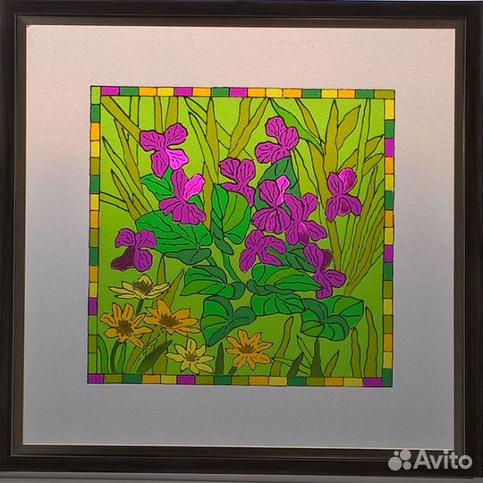 Картина-витраж 