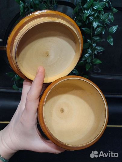 Большая солонка шкатулка дерево СССР