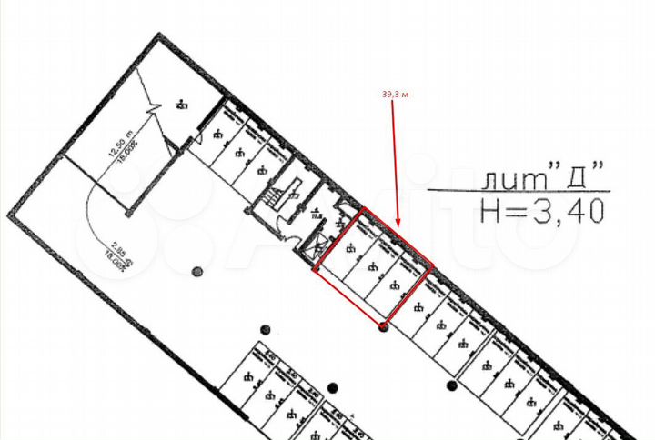Свободного назначения, 39.3 м²
