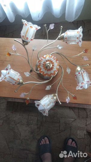 Люстра потолочная бу