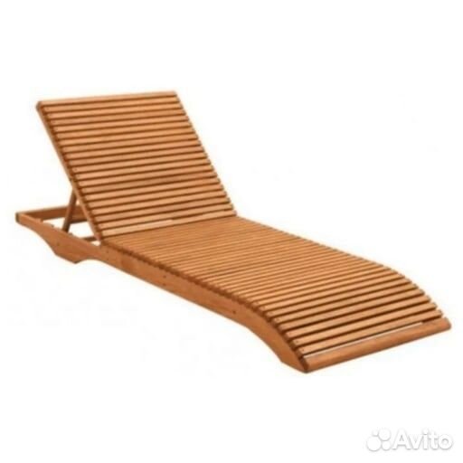 Шезлонг лежак деревянный