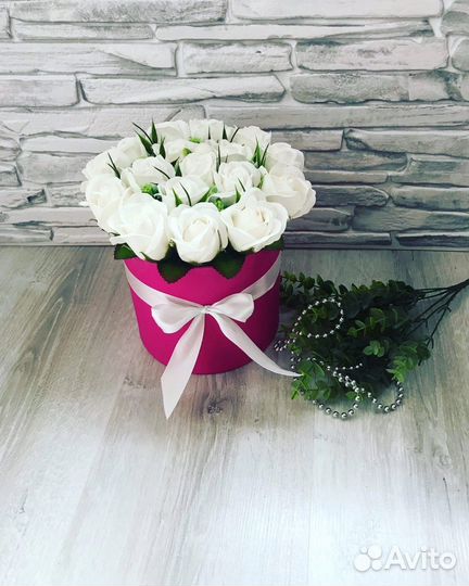 Букет из мыльных роз