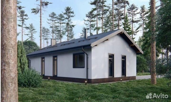 Скандинавский дом 100м2 на вашем уч.за 3 мес