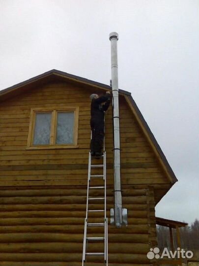 Дымоход 4 м Комплект Диаметр 180х250